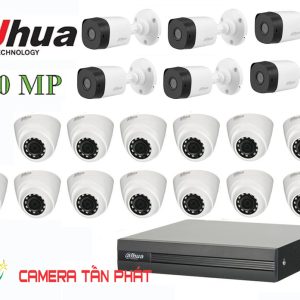 Lắp đặt trọn bộ 19 camera giám sát 2.0M Dahua