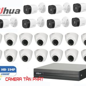 Lắp đặt trọn bộ 21 Camera giám sát 2.0M Dahua