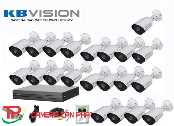 Lắp đặt trọn bộ 21 Camera giám sát 2.0M Kbvision