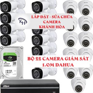 Lắp đặt trọn bộ 22 Camera giám sát 1.0M Dahua