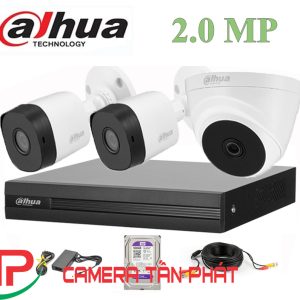 Lắp đặt trọn bộ 3 camera IP giám sát 2.0MP Dahua