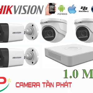 Lắp Đặt Trọn Bộ 4 Camera IP Giám Sát 1.0M Hikvision