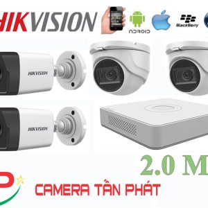 Lắp Đặt Trọn Bộ 4 Camera IP Giám Sát 2.0M Hikvision