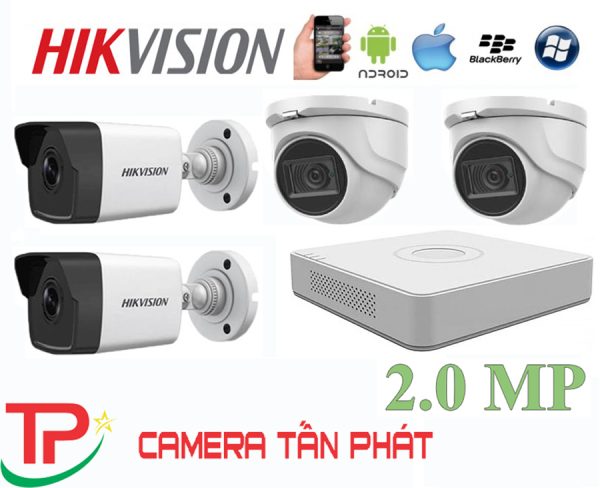 Lắp Đặt Trọn Bộ 4 Camera IP Giám Sát 2.0M Hikvision