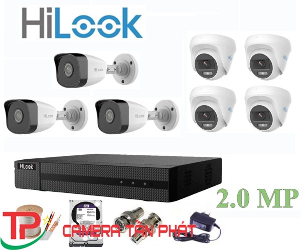 Lắp đặt trọn bộ 7 camera giám sát 2.0MP HiLook