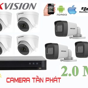 Lắp Đặt Trọn Bộ 7 Camera IP Giám Sát 2.0M Hikvision