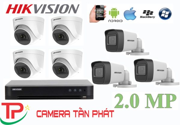 Lắp Đặt Trọn Bộ 7 Camera IP Giám Sát 2.0M Hikvision
