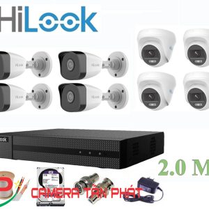 Lắp đặt trọn bộ 8 camera giám sát 2.0MP HiLook