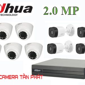 Lắp đặt trọn bộ 9 camera giám sát 2.0MP Dahua