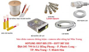 Sửa chữa camera chống trộm, camera nhà riêng tại Nha Trang