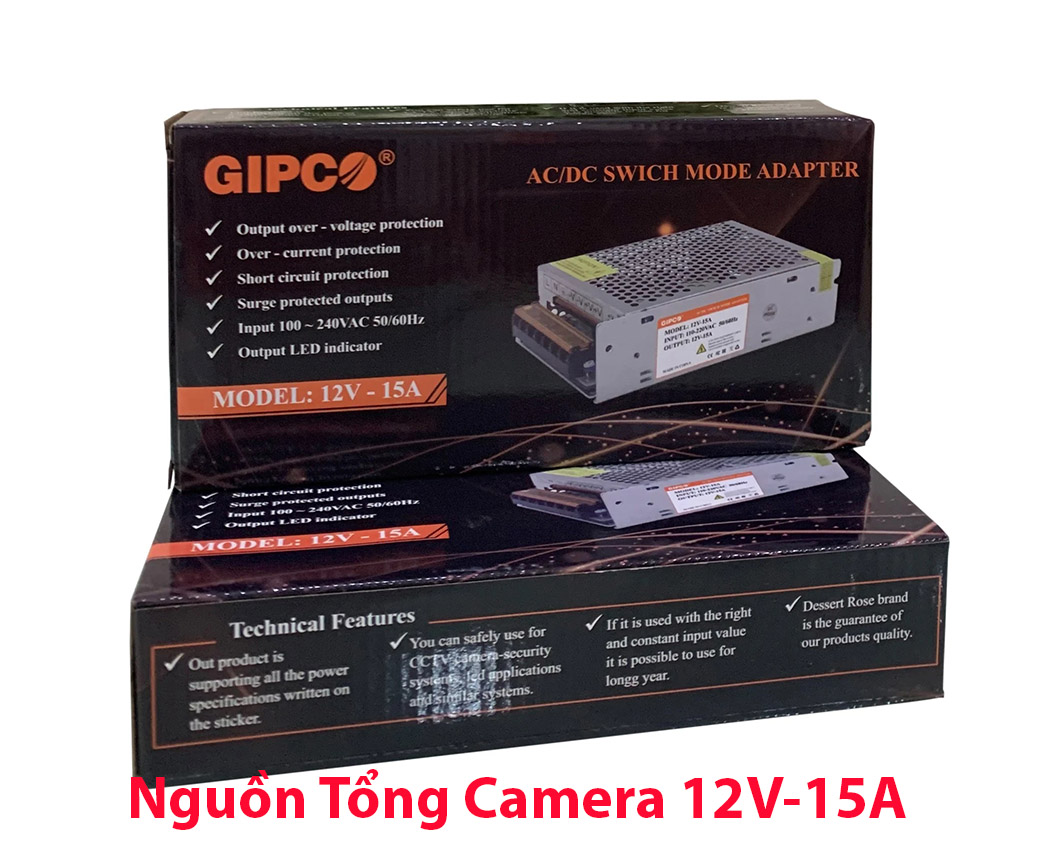 Nguồn tổng Camera 12V-15A