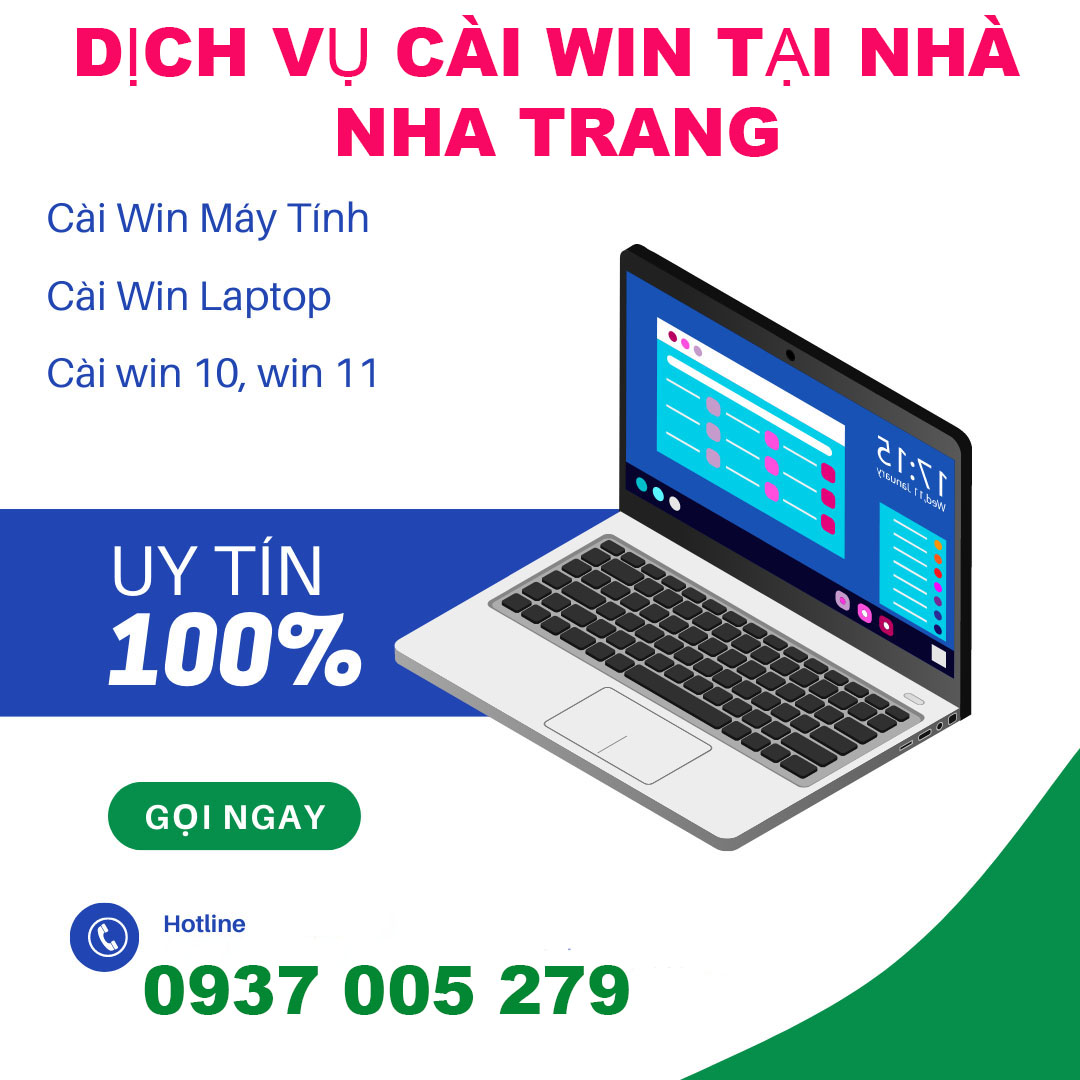 Giới thiệu dịch vụ cài win tại nhà Nha Trang